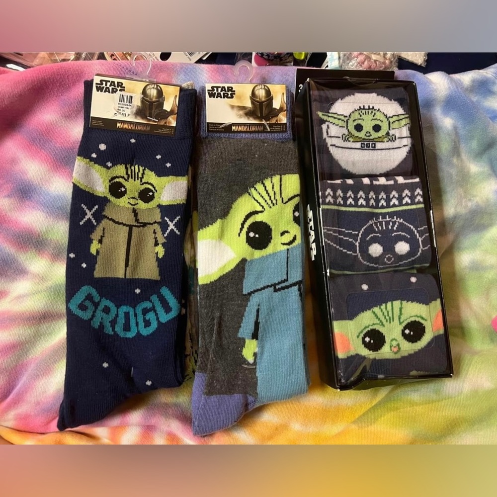 Star Wars mandalorian Grogu Crew Socks